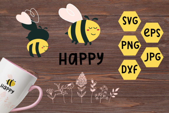 Bee Happy: Graphics for Crafts and Small Business Branding