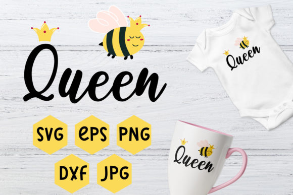 Bee Queen Graphics for Crafts