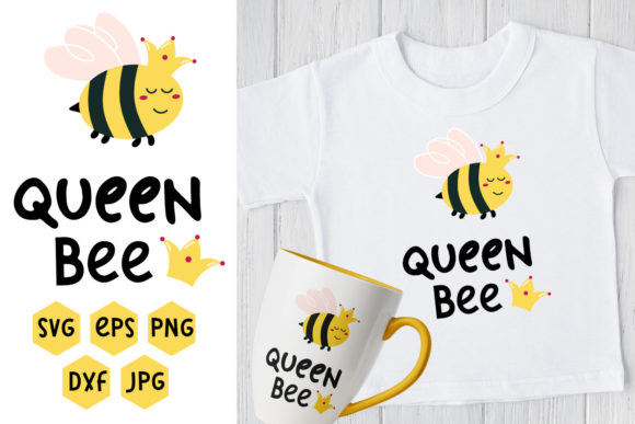 Bee Queen SVG, Bee SVG, Bumble Bee SVG