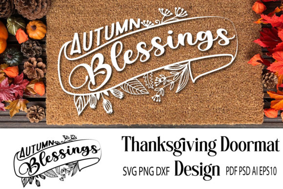 Doormat SVG: Thanksgiving Doormat Graphics & Crafts