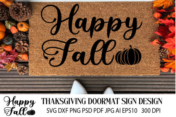Fall Doormat Sign SVG: Graphics and Crafts in One