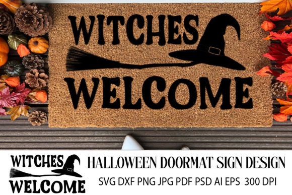 Halloween Doormat SVG Sign: Graphics and Crafts for Seasonal Design