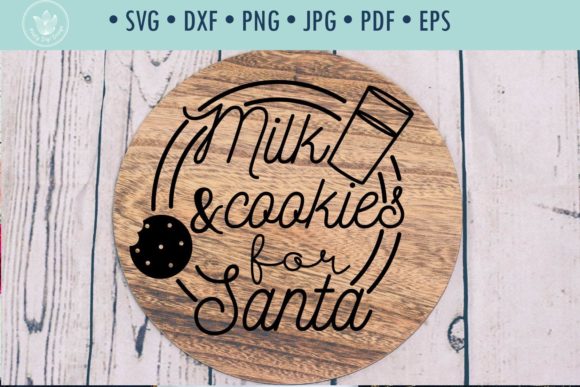 Milk and Cookies for Santa SVG Graphics