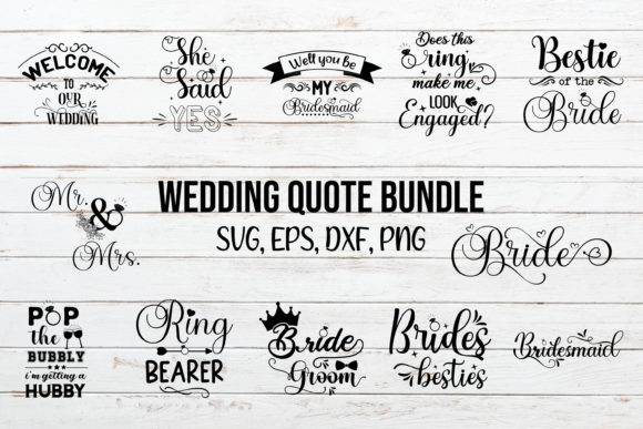 Wedding Bundle V02: Graphics & Crafts